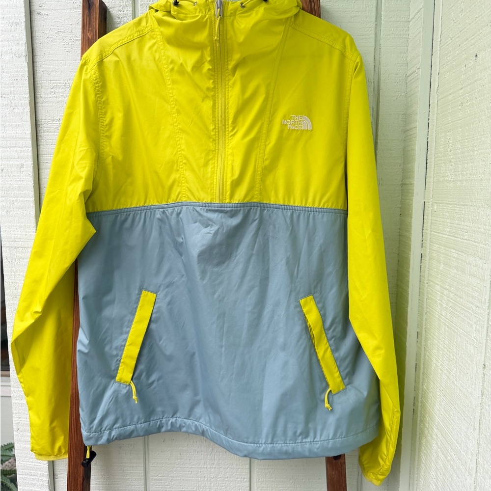 SOLD The North Face Kids Bright Yellow and Light Gray Raincoat Size small